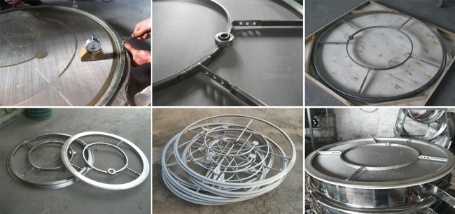 振動篩P型網架細節展示 振動篩P型網架細節展示